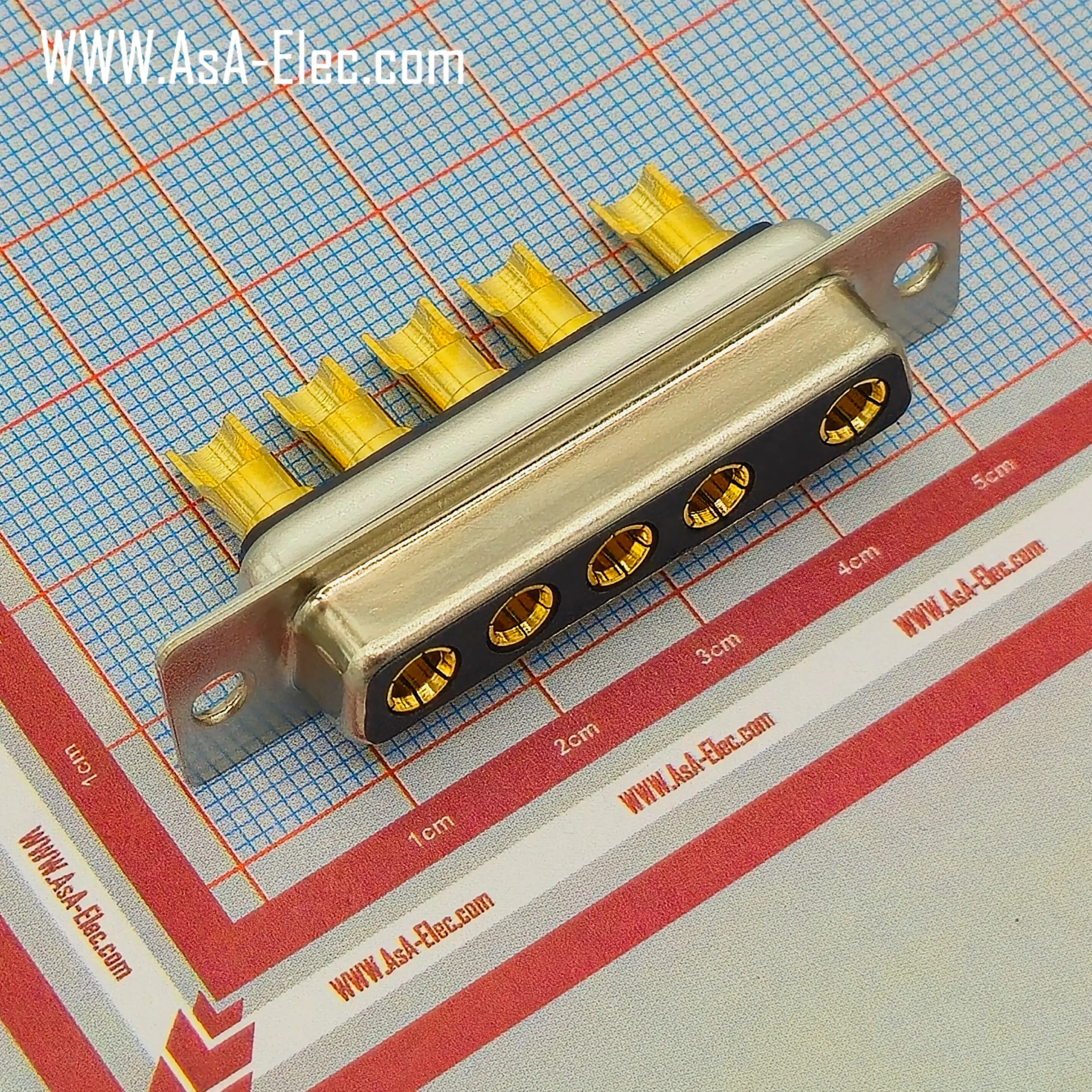 POWER D-SUB 5W5 SOLDER CUP-FEMALE 